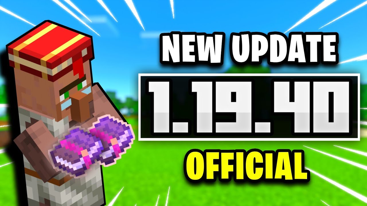MCPE OFFICIAL TERBARU 1.19.40 UPDATE BESAR BESARAN! - YouTube