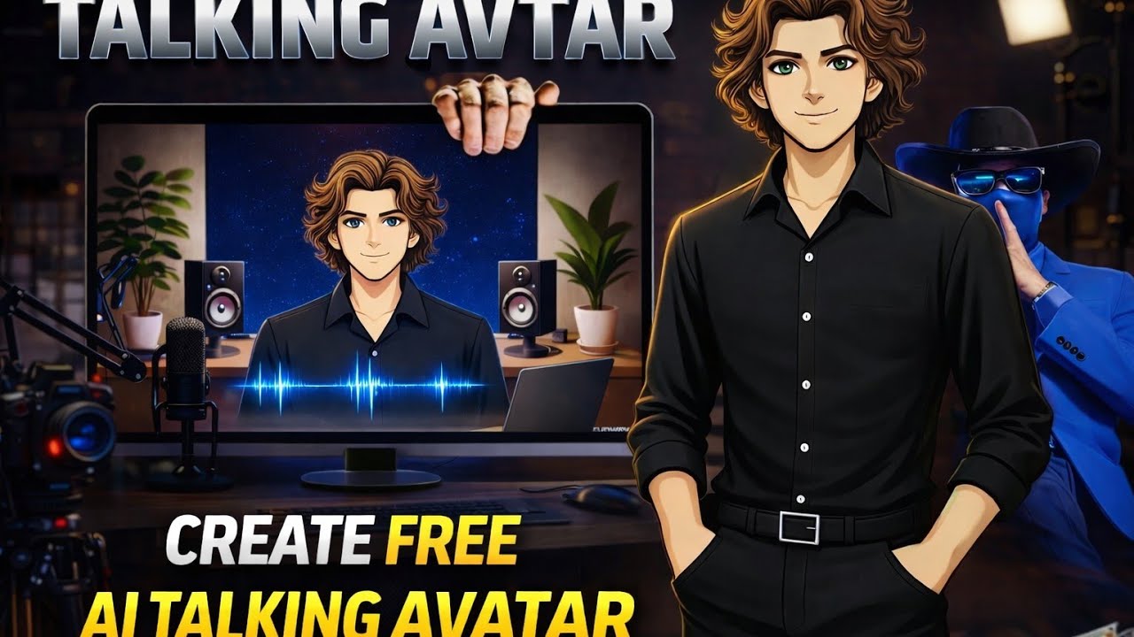how to create a ai talking avatar for free | full tutorial - YouTube