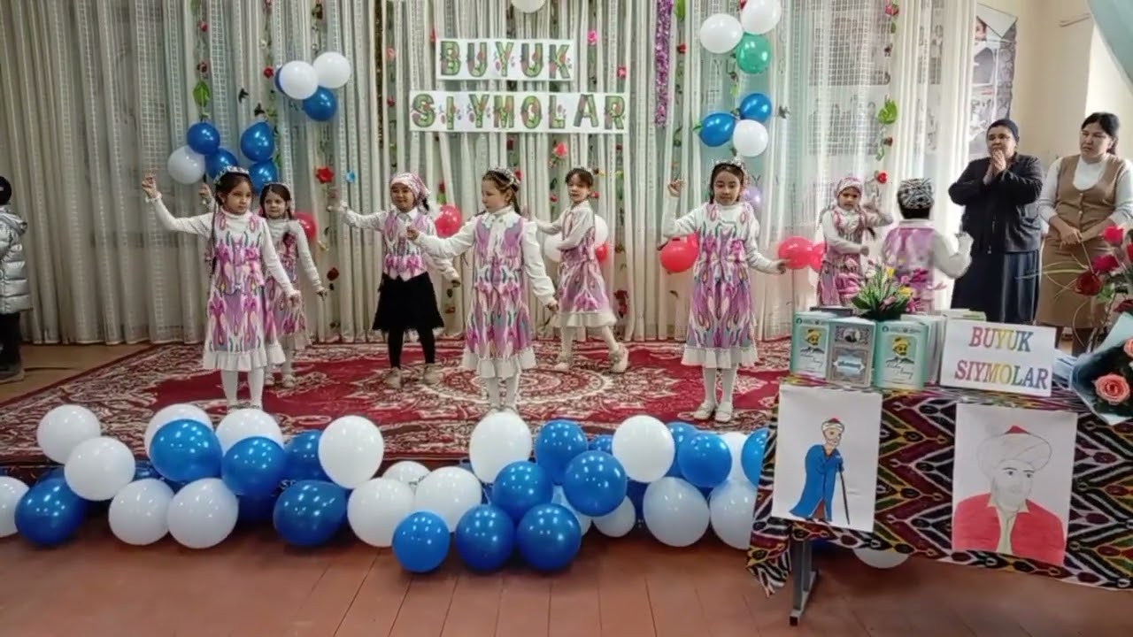 Shovot tumani 7-maktab 2b-sinf qizlar raqsi 