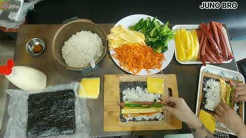 Hướng dẫn cách làm kimbap