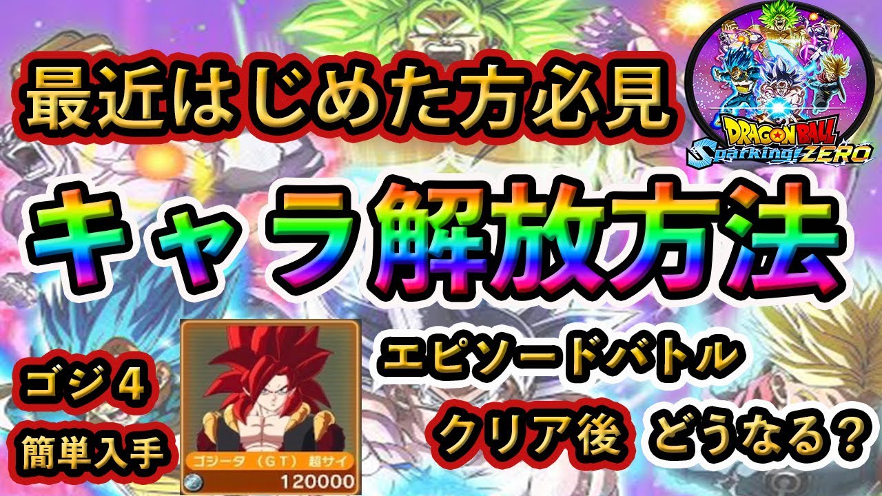 Beginner's Guide🔰] Sparking! ZERO Character Unlock Explained