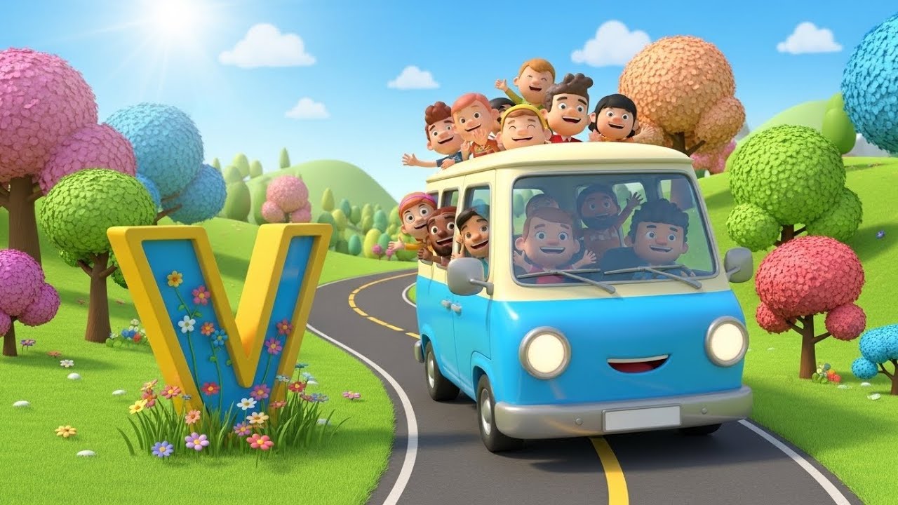 ABC Vehicles Song for Kids | Learn Letters & Vehicle Names Nursery Rhymes 🚗🚀🎶👶