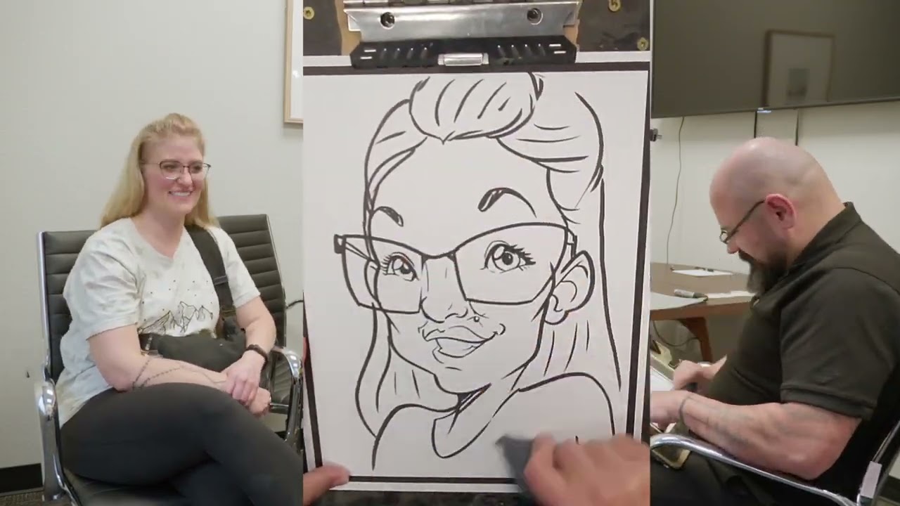 Drew 38 People in 5 Hours! Montana Caricature Artist Travels to Wyoming! PT2