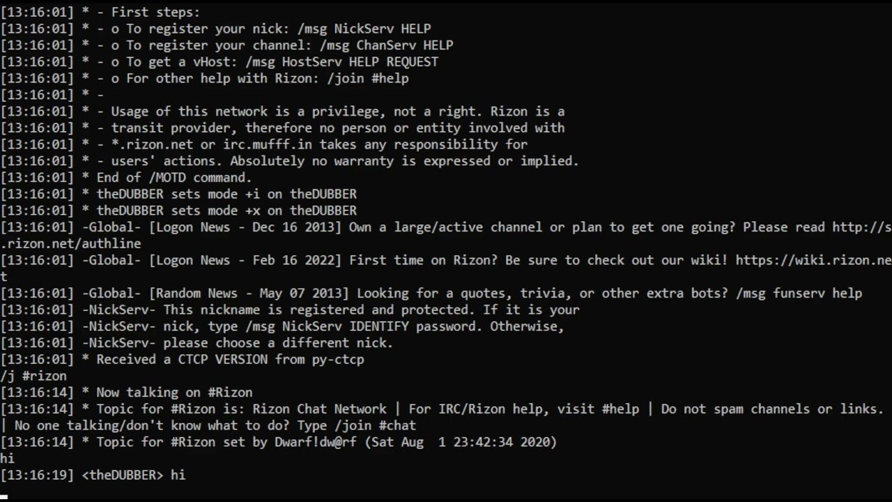 HexChat-Text.exe: A Command Line IRC Client