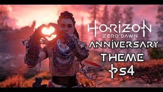 Horizon Zero Dawn Anniversary Free PS4 Theme