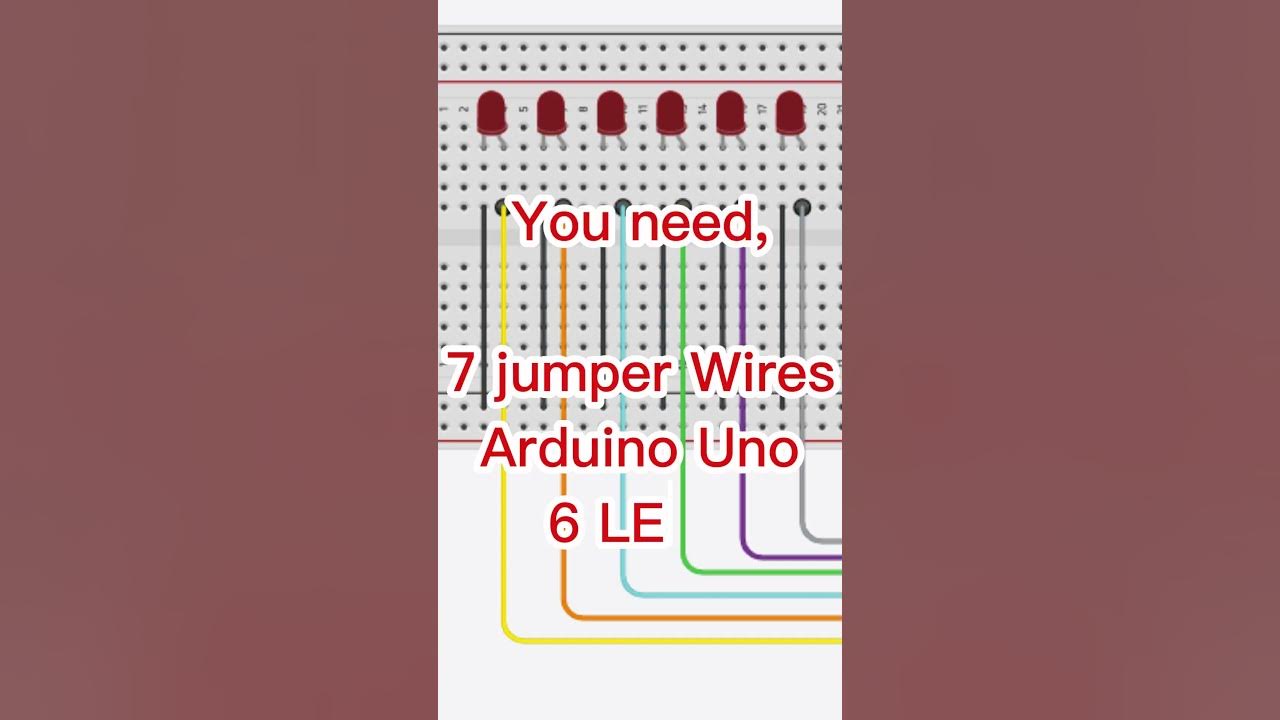 Night Rider Circuit With Arduino Uno #arduino #nightrider #shorts - YouTube
