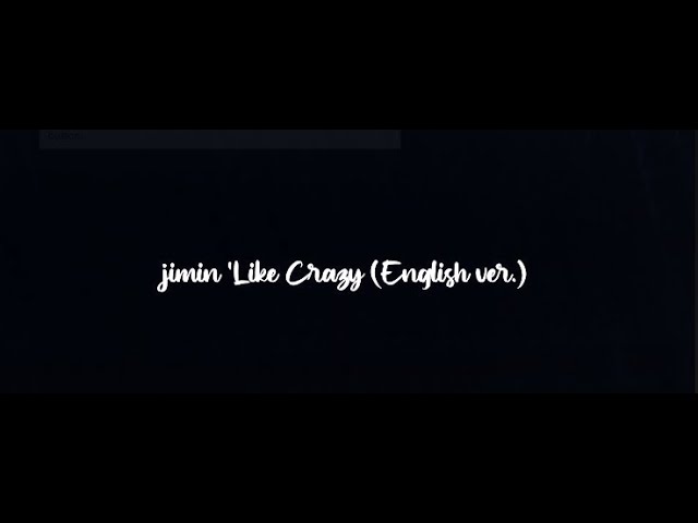 Jimin's Like Crazy Music Video Teaser, Lyrics