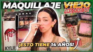 MAQUILLAJE VIEJO, CADUCADO Y APESTOSO!🤢 ME MAQUILLO CON ESTO! LA PALETA TIENE 14 AÑOS!😳