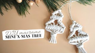 DIY Macrame Mini Christmas Tree Tutorial, Last-Minute Macrame Christmas Project