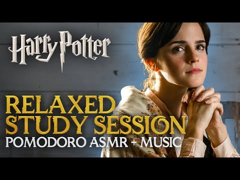 PUT YOUR WAND AT WORK 😮‍💨📖 Relaxed Study Session at Hogwarts | Harry Potter Hogwarts Timer Ambience