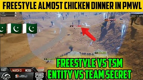 FREESTYLE ALMOST CHICKEN DINNER IN PMWL W2D5 | FREESTYLE HIGHEST KILLS IN PMWL MATCH NO 3 |PMWL 2020