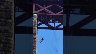 Forth Rail Bridge abseil - Karen (from Lotts)