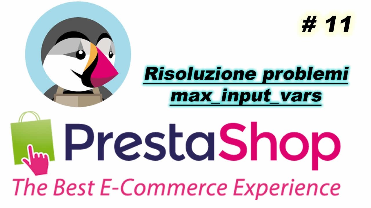  tutorial e commerce risoluzione problemi prestashop aumentare max