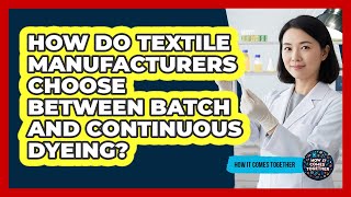 How Do Textile Manufacturers Choose Between Batch And Continuous Dyeing? - How It Comes Together