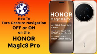 How to turn gesture navigation OFF or ON on the Honor Magic8 Pro #Honor #Magic8Pro #HonorMagic8Pro screenshot 1