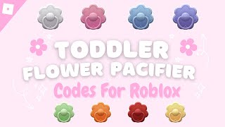 Roblox Toddler Pacifier Accessory Codes || Aesthetic || ʚ☆ɞ Berry Avenue + Bloxburg + Brookhaven