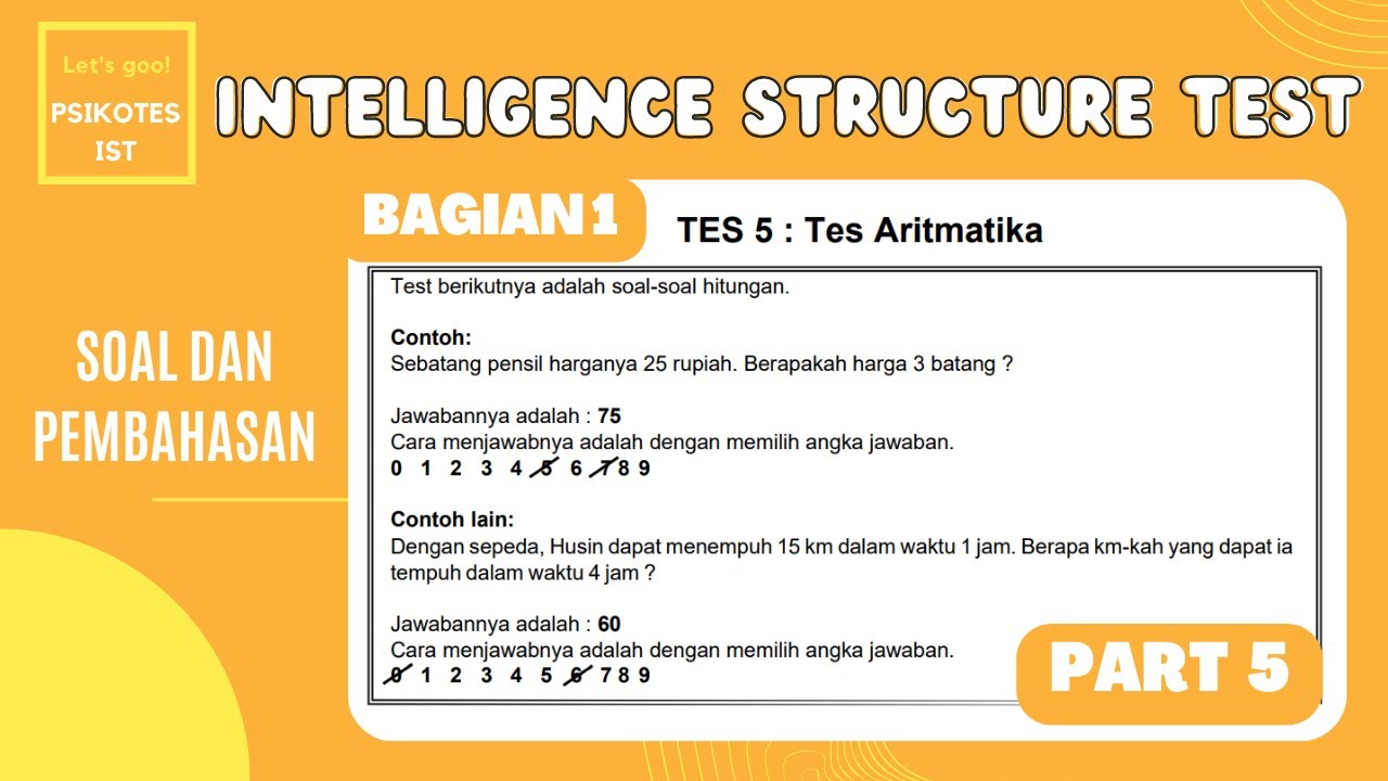 PSIKOTES IST PART 5 - Tes Aritmatika Bagian 1