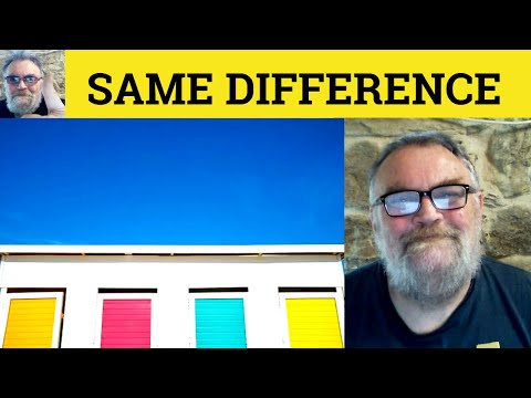 معنی تفاوت یکسان تعریف تفاوت یکسان مثال های تفاوت یکسان تفاوت یکسان