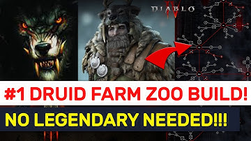 BEST FARMING ZOO Build For Level 20 Druid!! NO Legendaries! Needed! | Diablo 4 Server Slam
