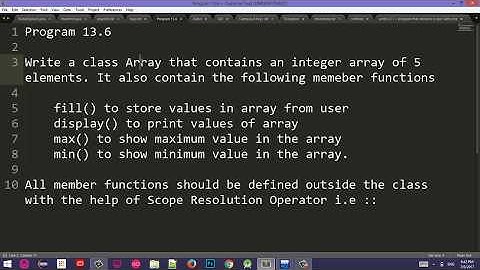 #5 C++ OOP Programs Pashto | Scope Resolution Operator - Program
