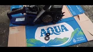 Mengganti seal crankcase (kruk as) chainsaw