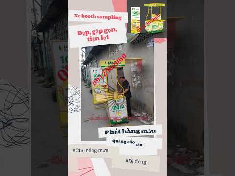 Xe booth sampling đẹp - Phát hàng mẫu - Quảng Cáo