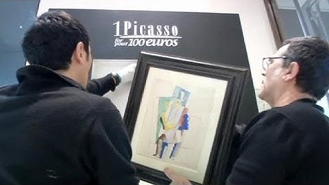 For sale for 100 euros ... yes, that's a Picasso!