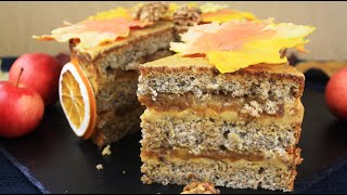 Торт Карамельное Яблоко 🍏 / Caramel Apple Cake 🍎