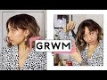 Styling my short hair & Chatty GRWM