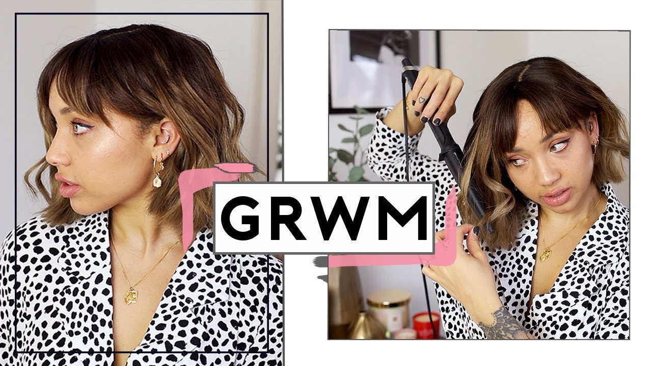 Styling my short hair & Chatty GRWM