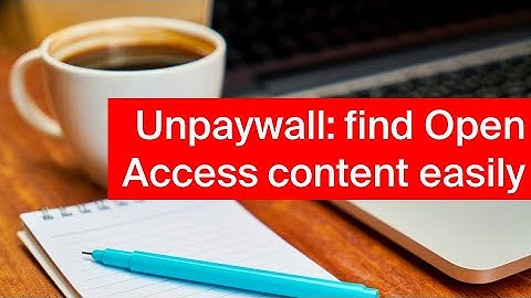 Coffee Lecture #03 | Unpaywall: Find Open Access content easily