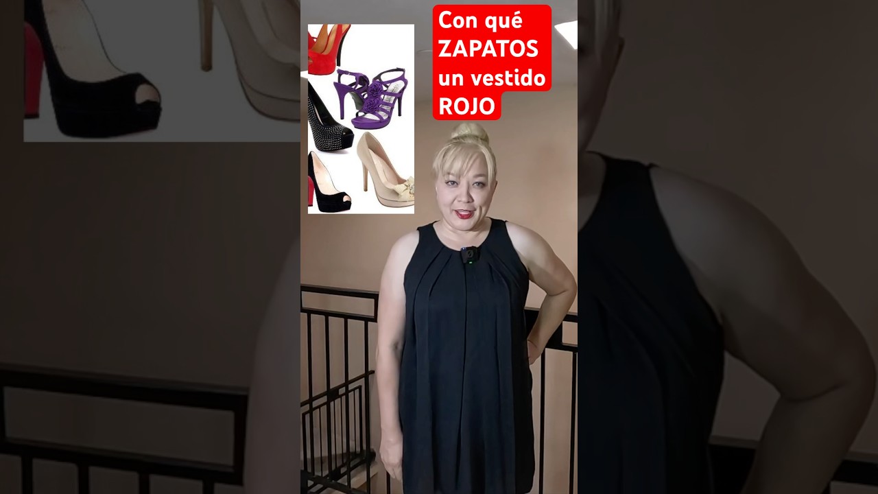 Con que ZAPATOS un vestido ROJO 