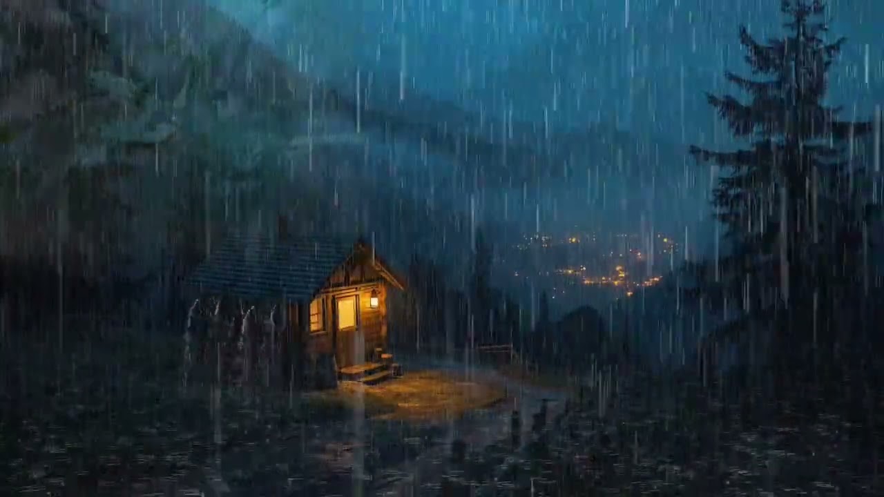 Rainfall Sounds for Stress Relief and Meditation | Peaceful Rain ASMR Sleep Ambience