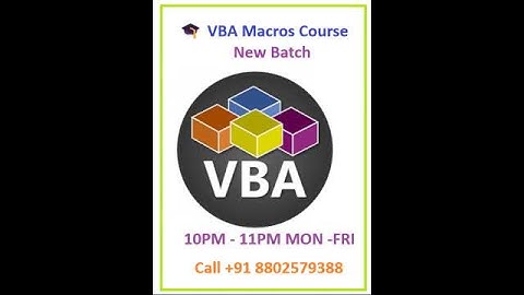 | Live Online #ExcelVBAClass #ProfessionalSkills #VBAMacros #OnlineLearningIndia #LiveClass #Shorts