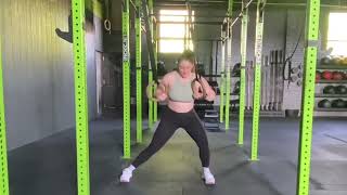 Ring assist partial range lateral split squat