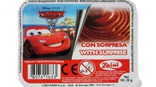 Disney Pixar Cars 2 Surprise Cream - Zaini Like Kinder Surprise Kinder Joy With Disney Cars 2 Toys