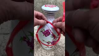 Practical rope knot for lifting vases