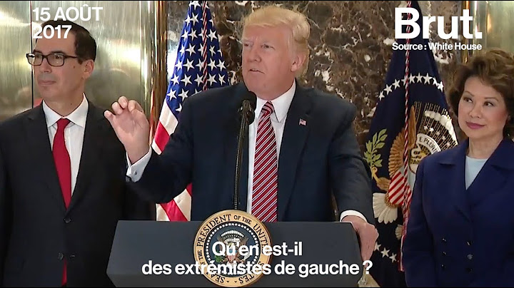 Charlottesville : nouvelle déclaration polémique de Donald Trump