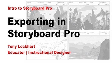 Exporting in Storyboard Pro