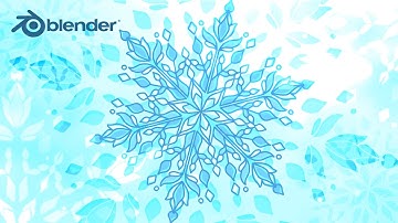Blender 3.0 Grease Pencil Patterns with Easy Geometry Nodes Tutorial - Snowflake