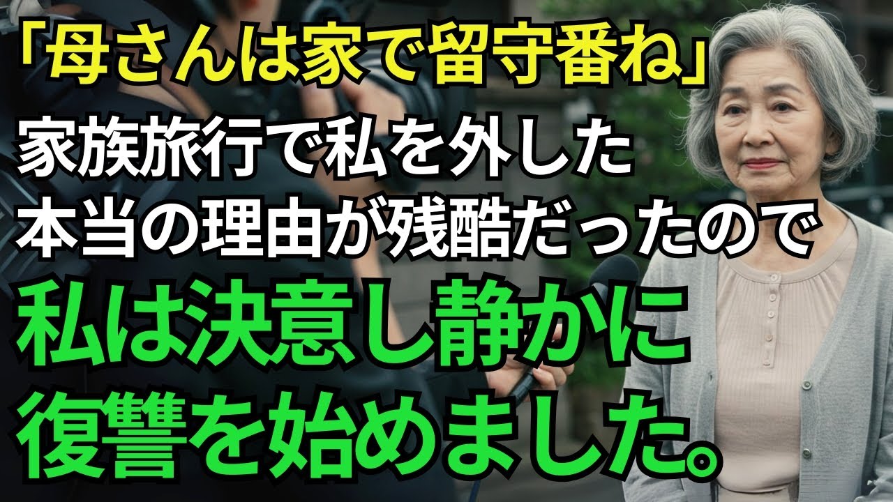 息子「家でゆっくりしてて」──家族旅行で私だけ置き去りにされ、スマホを開いた瞬間… 画面に映った"息子の本音"があまりにも残酷でした
