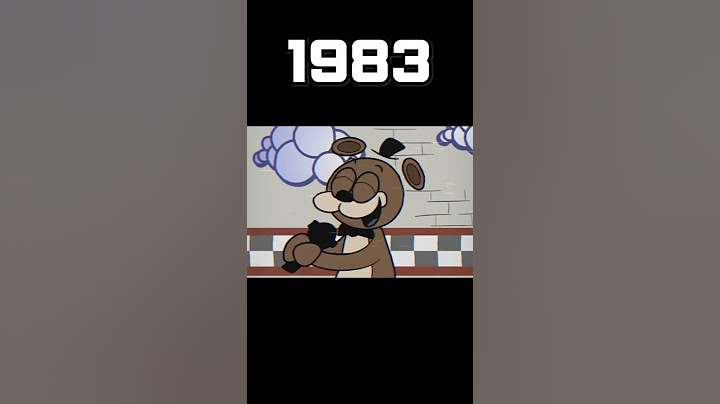 Evolution of Freddy Fazbear
