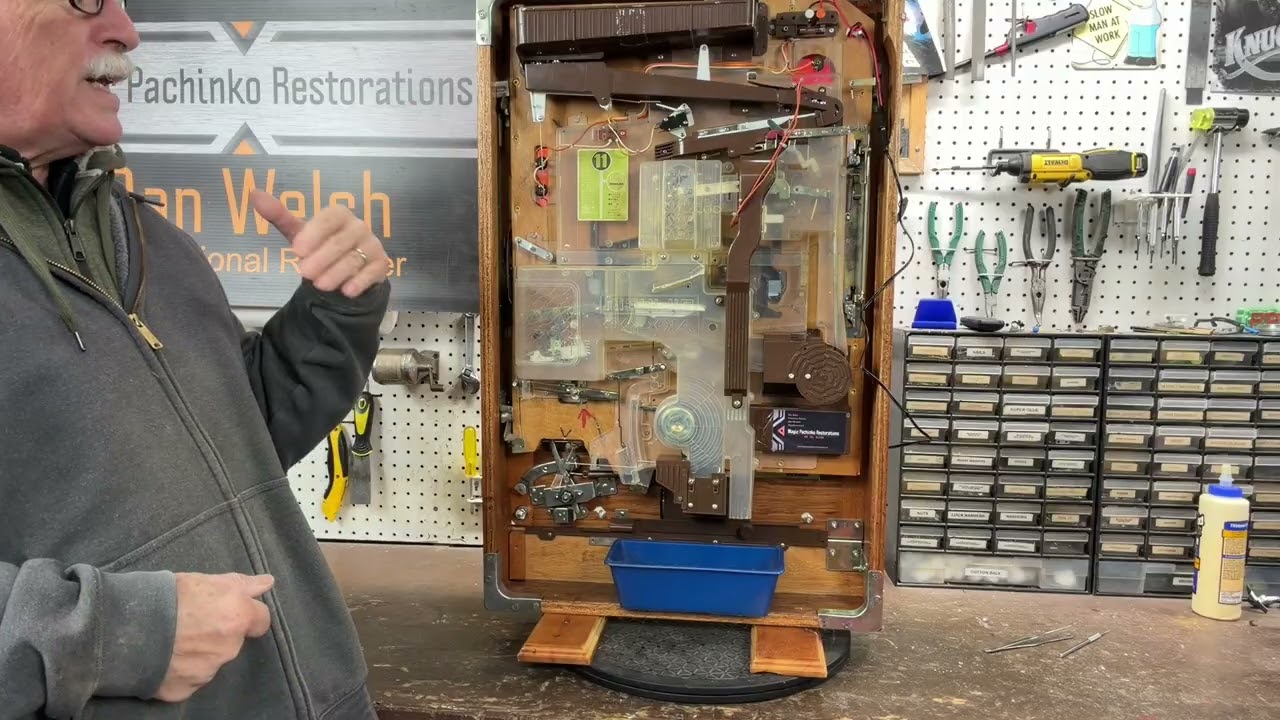 1976 Nishijin Model B vintage pachinko machine restored