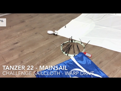 New Tanzer 22 Mainsail Replacement - Challenge Warp Drive TriRadial Dacron