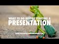 Pre-Presentation Engagement Techniques