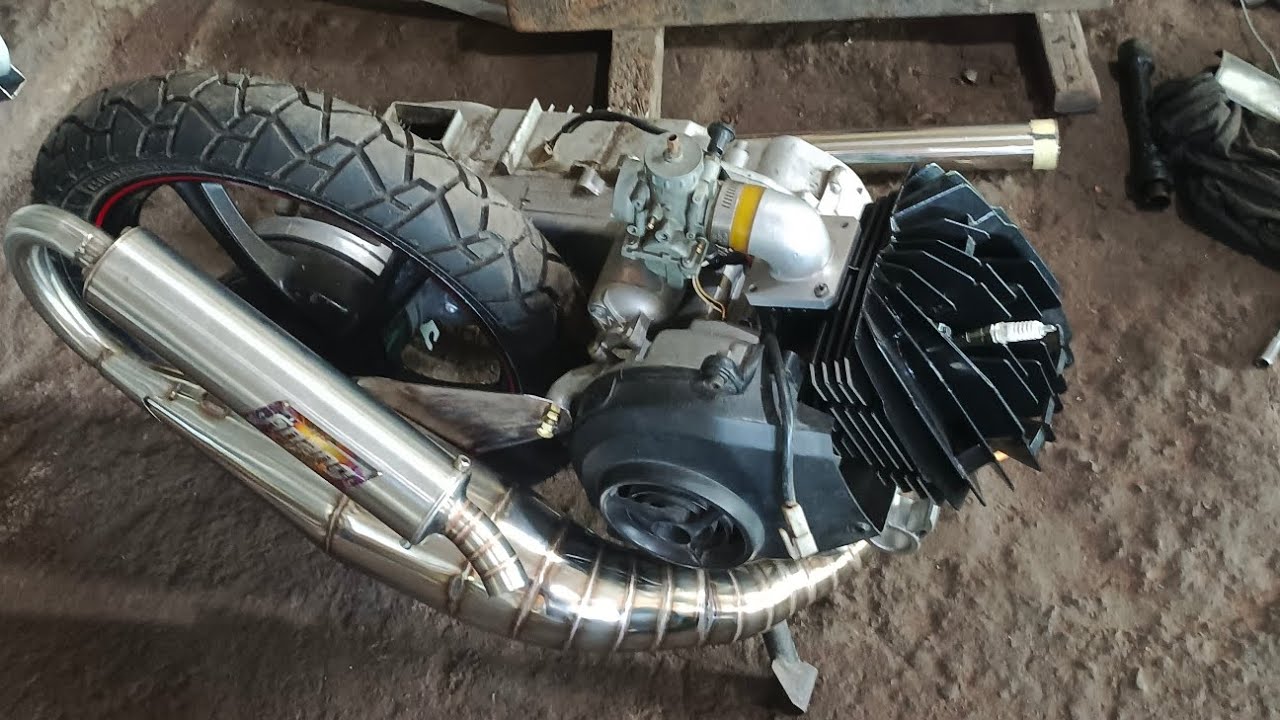 cara membuat mesin 2tak mio rx king