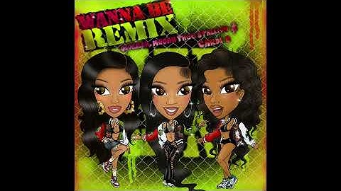 Wanna Be (Remix) (Clean Version) (Audio) - GloRilla, Megan Thee Stallion & Cardi B