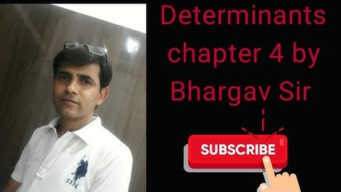 12th Rbse Maths Chapter 4  Determinants in hindi ( Exercise 4.1)