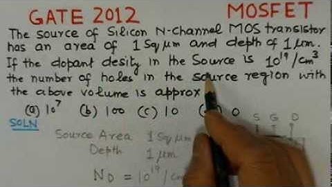 Video Solution to GATE ECE 2012 Problem on MOSFETs