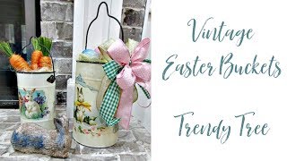 Quick & Easy Easter Decor with Vintage Easter Buckets from RAZ